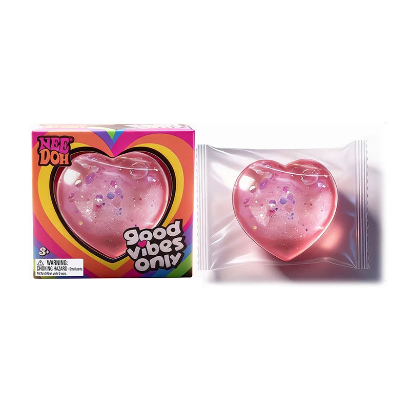 Good Vibes Only Heart-Shaped Squishy for Stress Relief