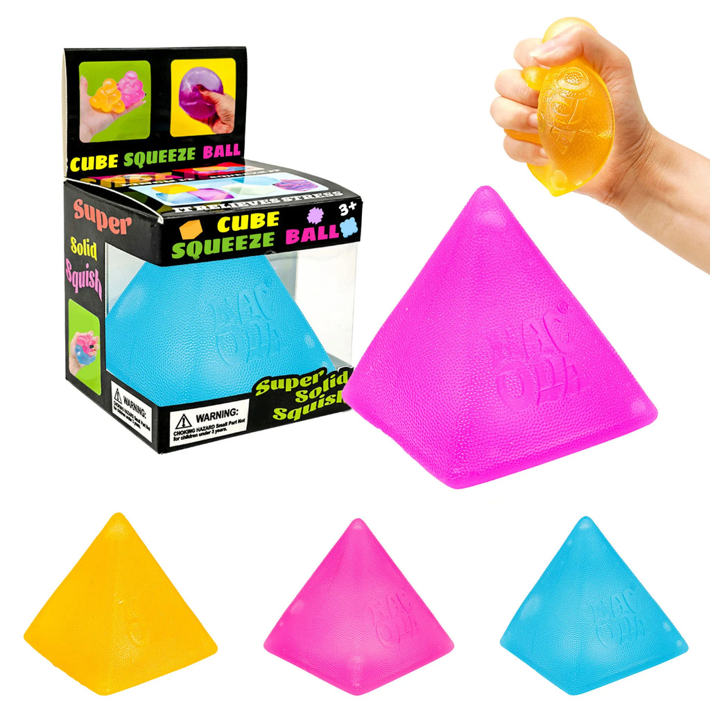 Pyramid Squishy Toy, Maltose Squeeze Ball Stress Relief, Super Soft Solid Fidget Toy, Sensory Decompression