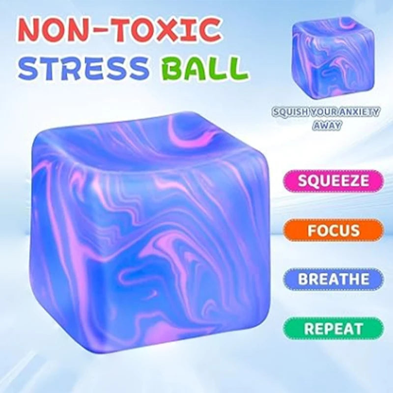 Marble Ice Cube Stress squishy