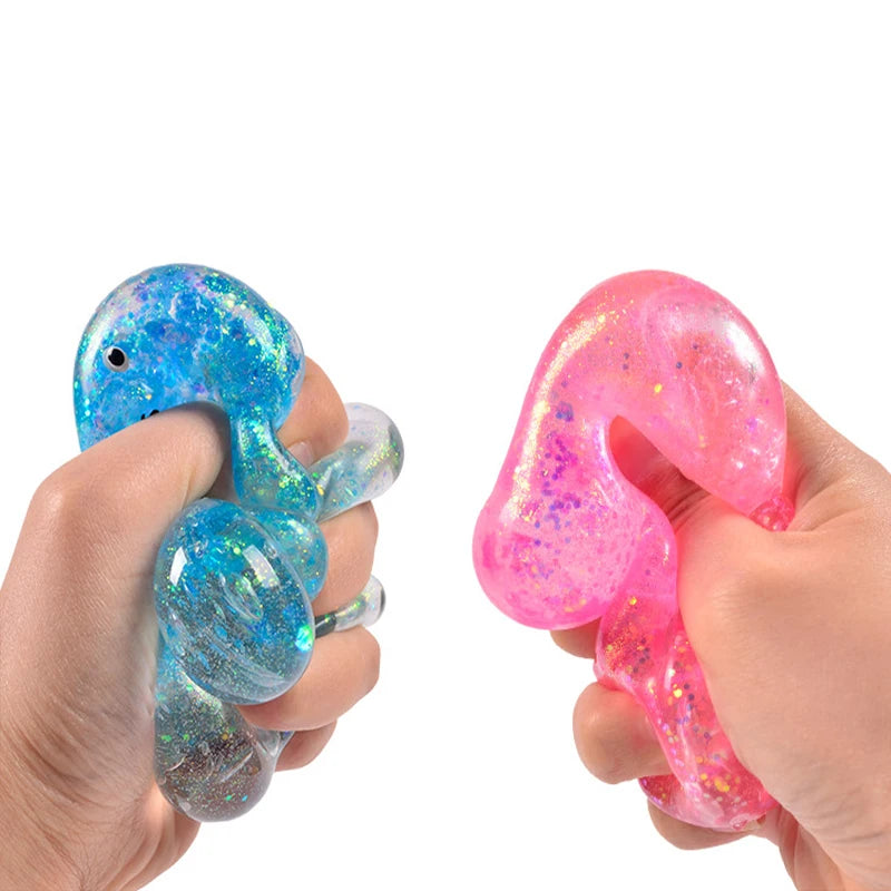 1pcs Random Glitter Gummy Bear squishy
