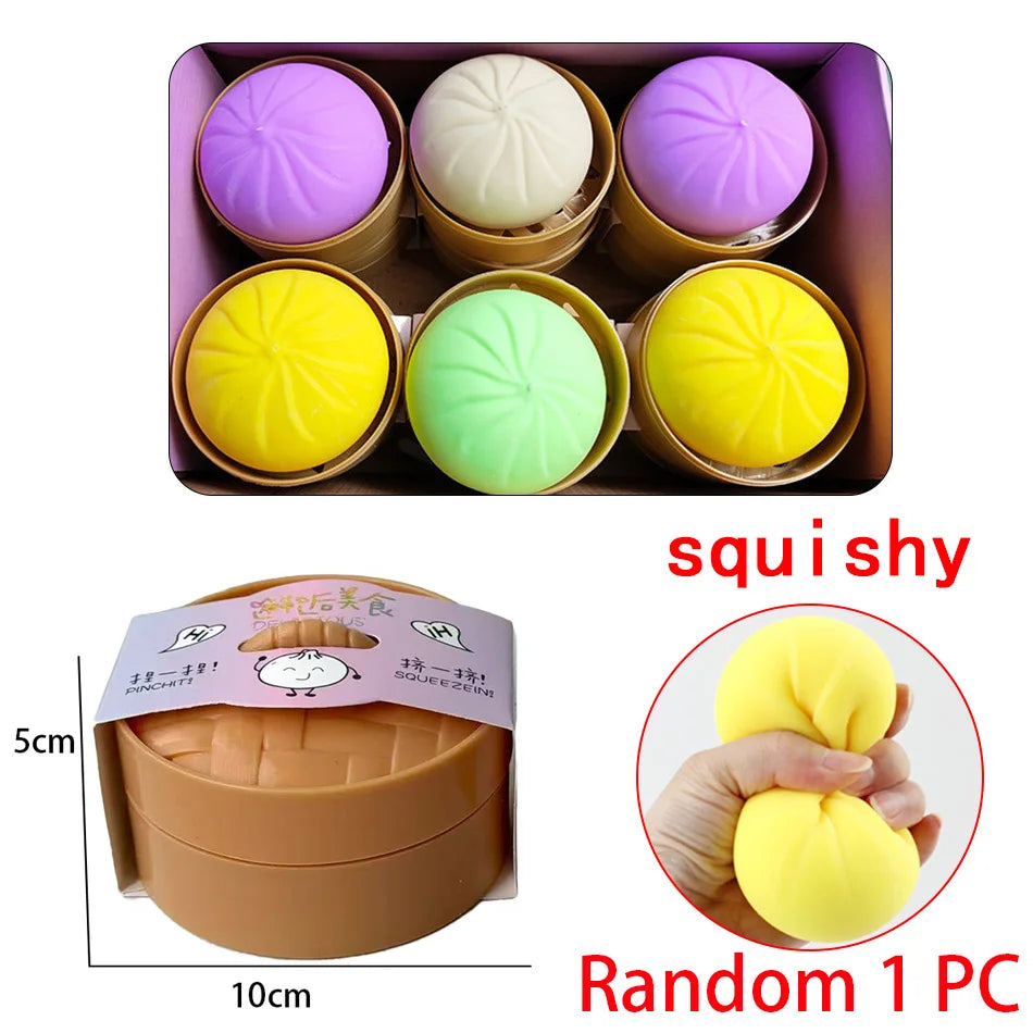 Colorful Dumpling Squishes with Steamer