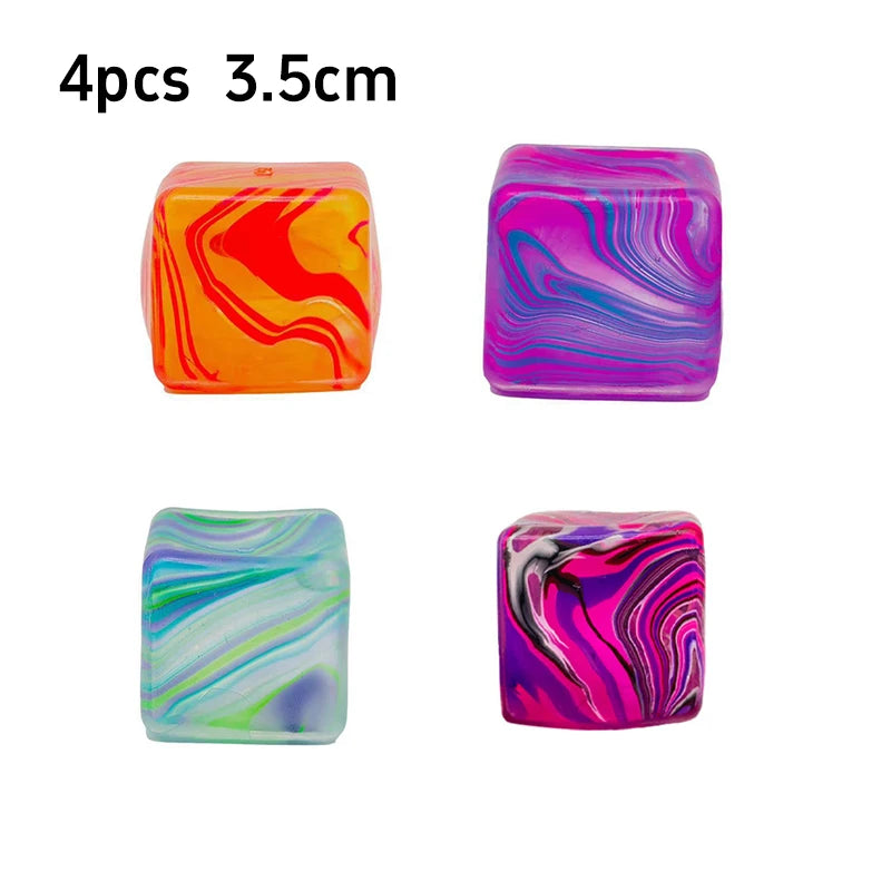 Marble Ice Cube Stress squishy