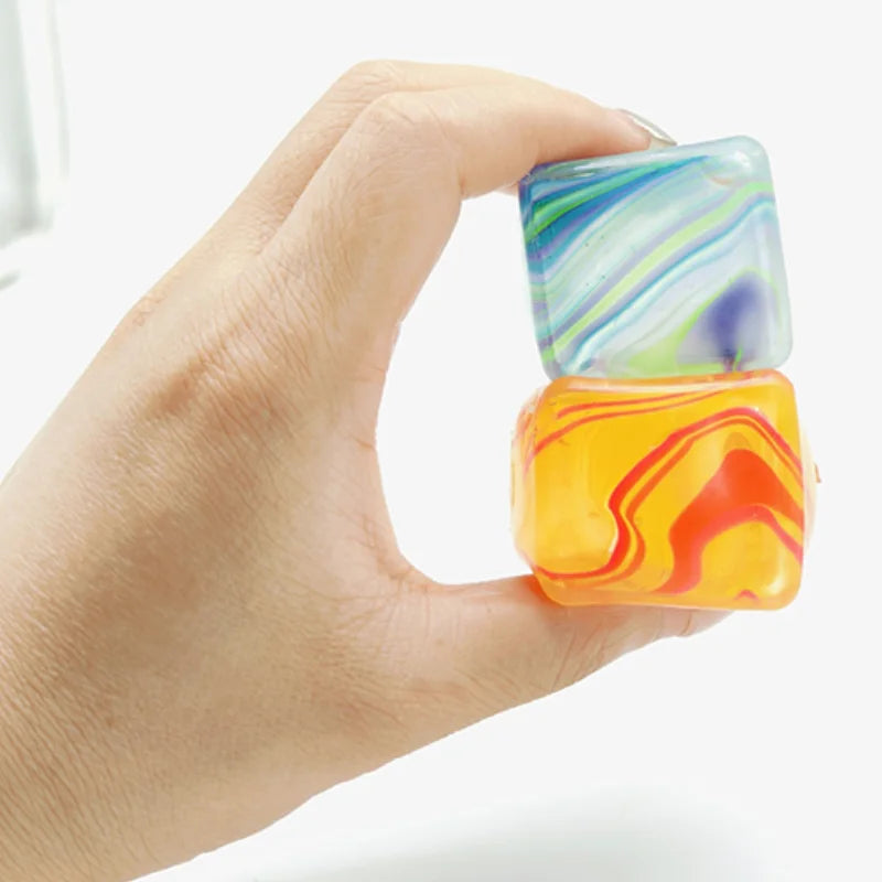 Marble Ice Cube Stress squishy