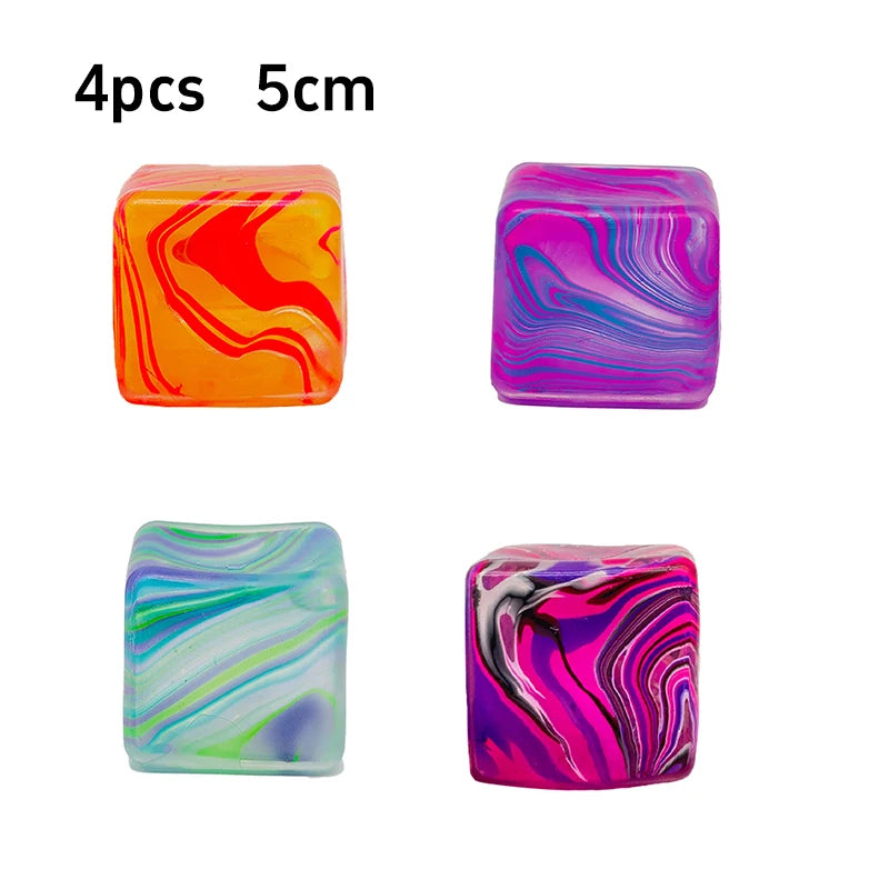 Marble Ice Cube Stress squishy