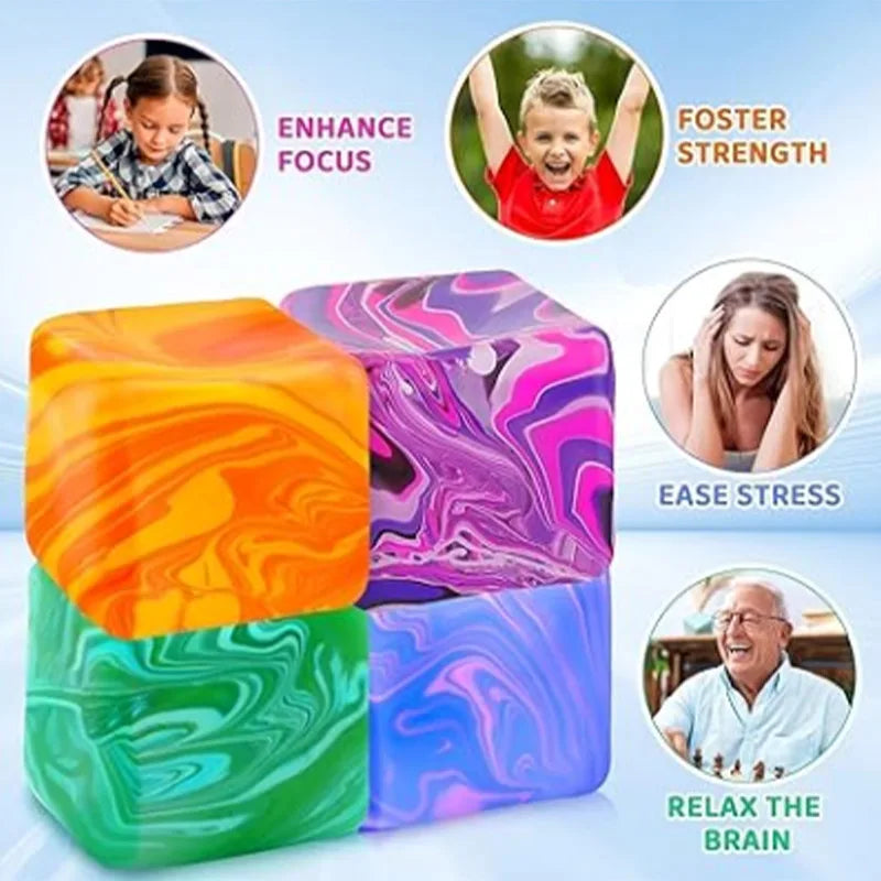 Marble Ice Cube Stress squishy
