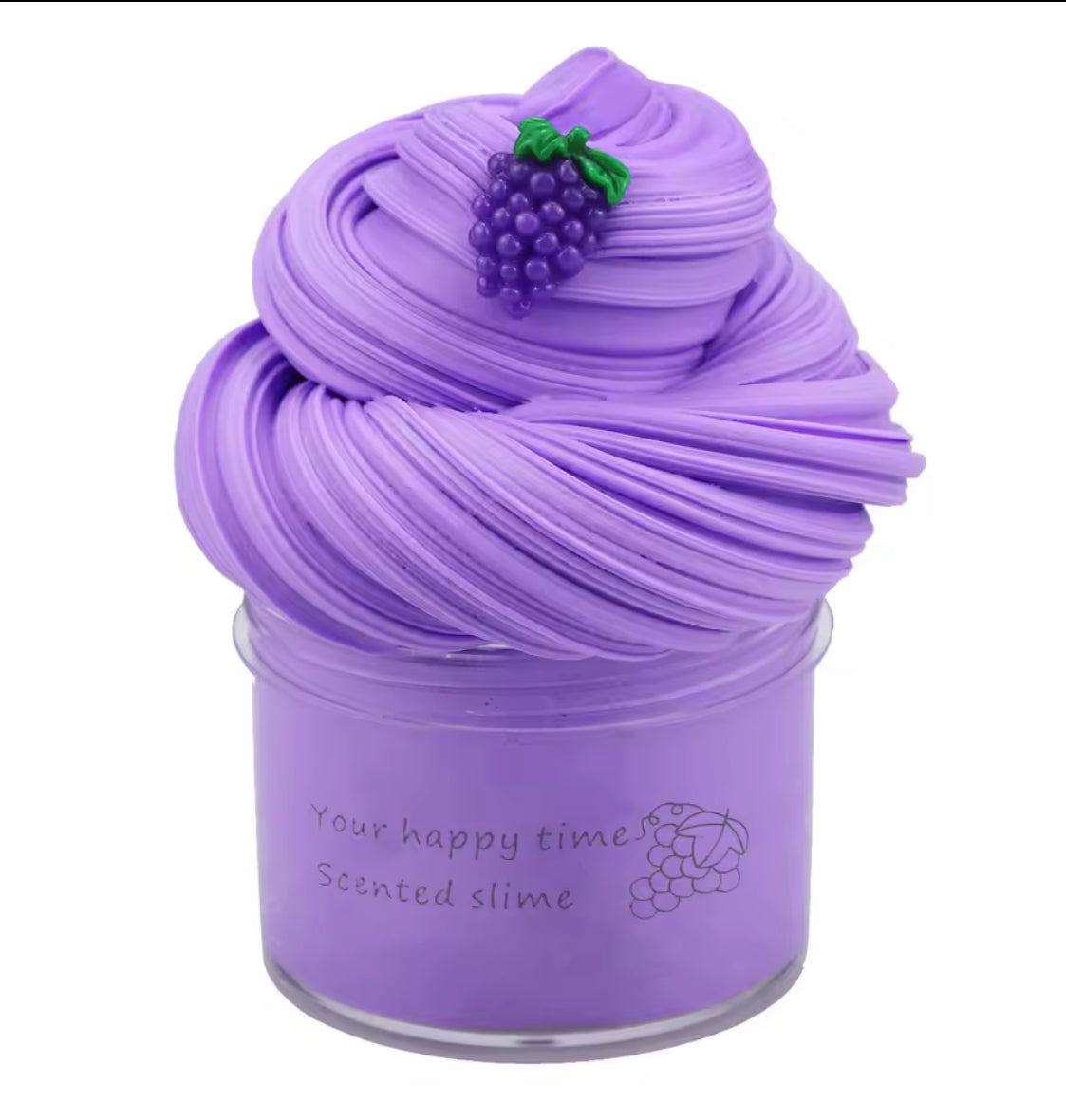 70ml Crystal Mud Scented Slime, Colorful DIY Stress Relief Toy, Fruit Flavored (Watermelon, Lemon, Cherry, Coconut) Slime Clay