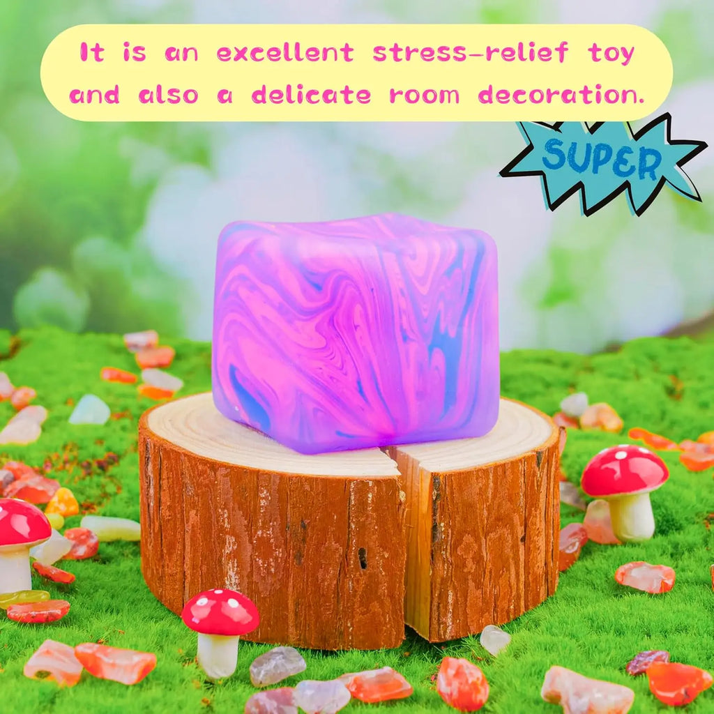 5.5cm Cube Squishy Toy-multiple colors
