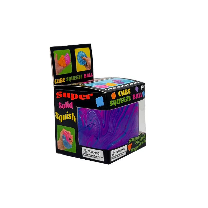 5.5cm Cube Squishy Toy-multiple colors