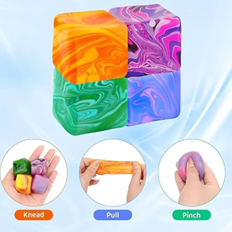 Marble Ice Cube Stress squishy