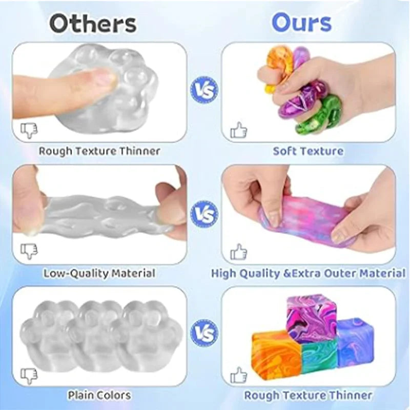 Marble Ice Cube Stress squishy