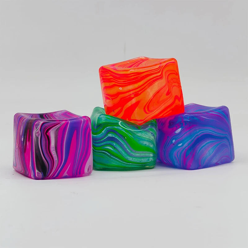 Marble Ice Cube Stress squishy